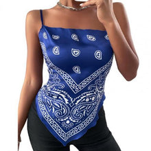 Load image into Gallery viewer, Women's Corset Sexy Crop Tops Bandana Print - slvhasitall