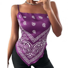 Load image into Gallery viewer, Women's Corset Sexy Crop Tops Bandana Print - slvhasitall