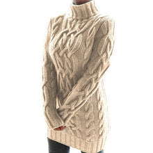 Load image into Gallery viewer, Turtleneck Sweater Top Knit Harajuku Clothing Fall Winter Khaki