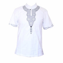 Load image into Gallery viewer, White African Fashion Men's High Quality Design Muslim Cool Tops