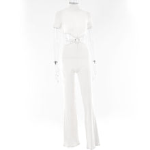 Load image into Gallery viewer, Cotton Sexy Backless Cutout One Piece Pants Jumpsuits