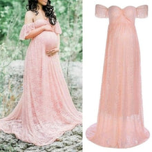 Load image into Gallery viewer, Maternity Lace Maxi Photography Props Gown