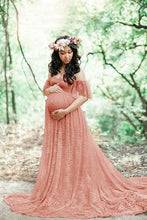 Load image into Gallery viewer, Maternity Lace Maxi Photography Props Gown
