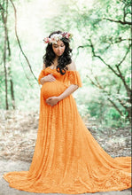 Load image into Gallery viewer, Maternity Lace Maxi Photography Props Gown