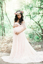 Load image into Gallery viewer, Maternity Lace Maxi Photography Props Gown
