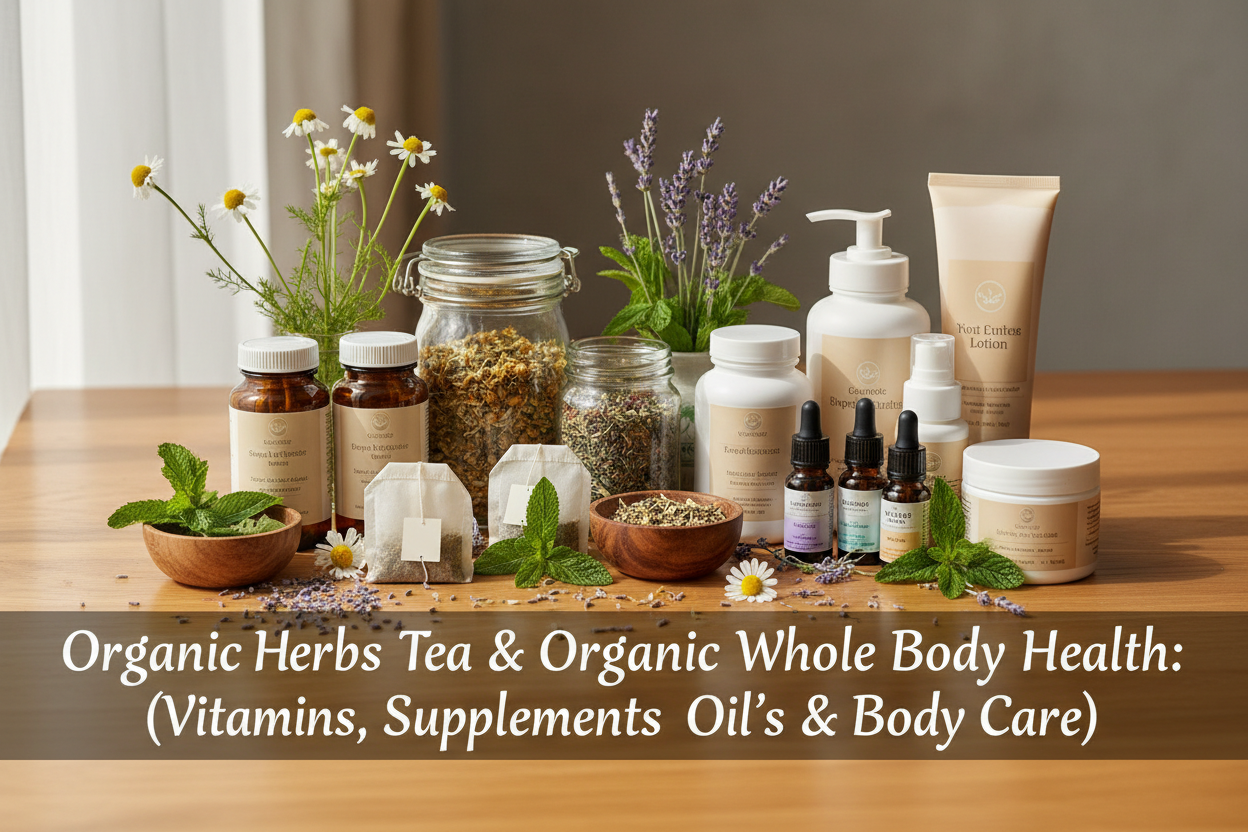 Organic Herbs Tea & Organic Whole Body Health: (Vitamins, Supplements, Oil's & Body Care) - slvhasitall