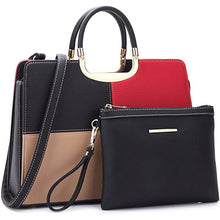 Load image into Gallery viewer, Dasein Tote Satchel Bag With Matching Wallet
