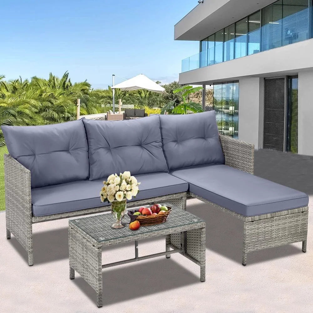 Rattan Patio All-Weather Outdoor Sectional Furniture Sets
