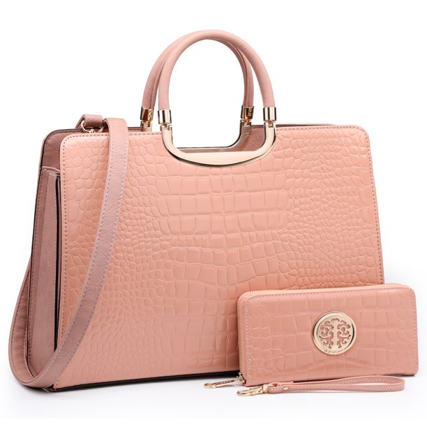 Dasein Tote Satchel Bag With Matching Wallet