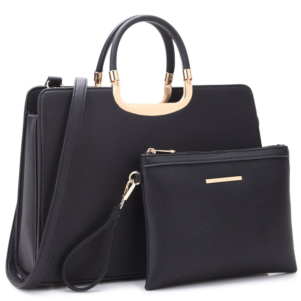 Dasein Tote Satchel Bag With Matching Wallet