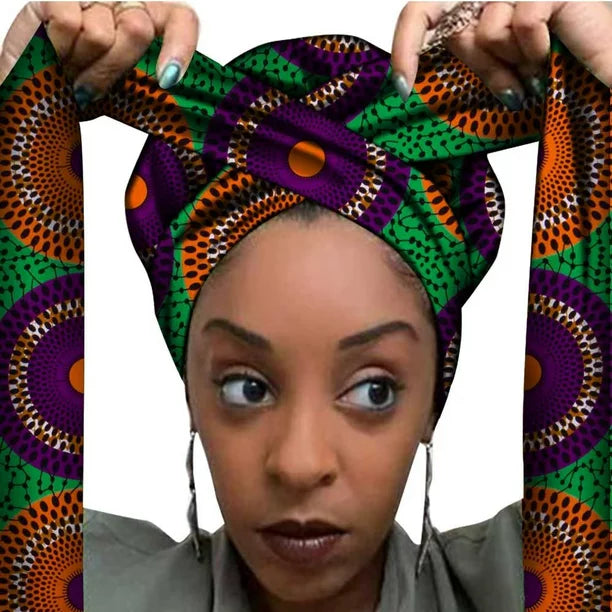African Print Hair Bonnet