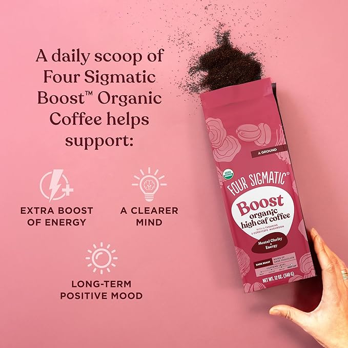 Organic Medium Roast Ground Mushroom Gut Health Coffee