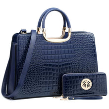 Load image into Gallery viewer, Dasein Tote Satchel Bag With Matching Wallet
