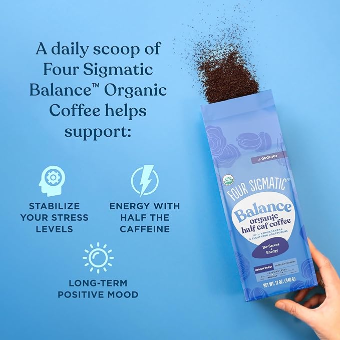 Organic Medium Roast Ground Mushroom Gut Health Coffee