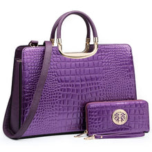 Load image into Gallery viewer, Dasein Tote Satchel Bag With Matching Wallet
