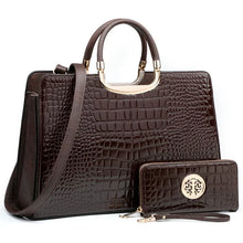 Load image into Gallery viewer, Dasein Tote Satchel Bag With Matching Wallet
