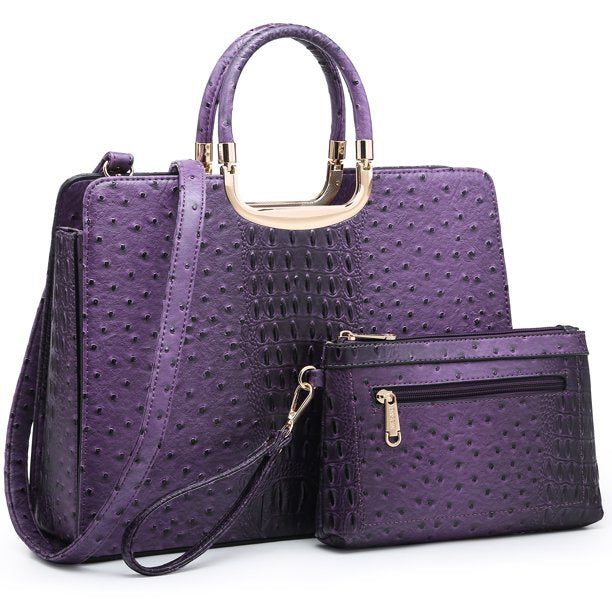 Dasein Tote Satchel Bag With Matching Wallet