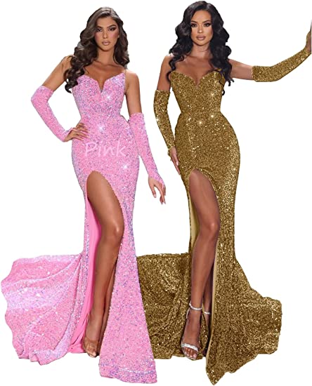 Dream Wedding Mermaid Prom Gown with Slit