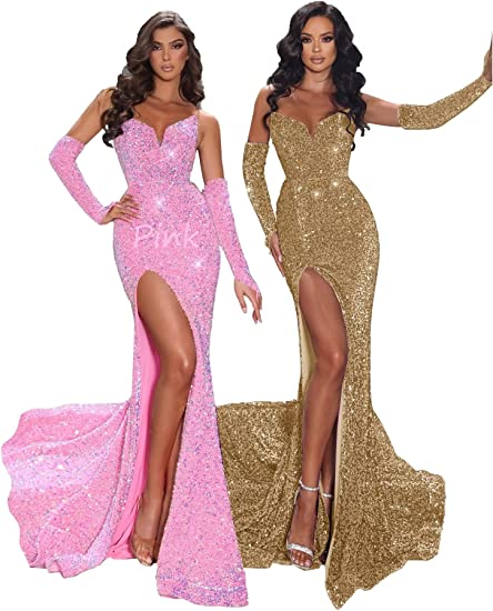 Dream Wedding Mermaid Prom Gown with Slit