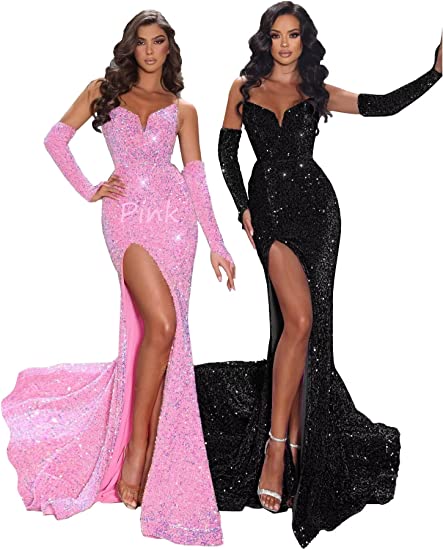 Dream Wedding Mermaid Prom Gown with Slit