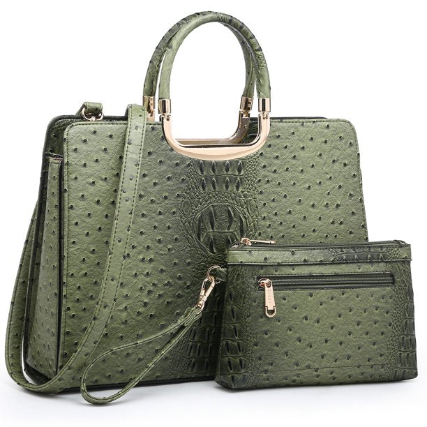Dasein Tote Satchel Bag With Matching Wallet