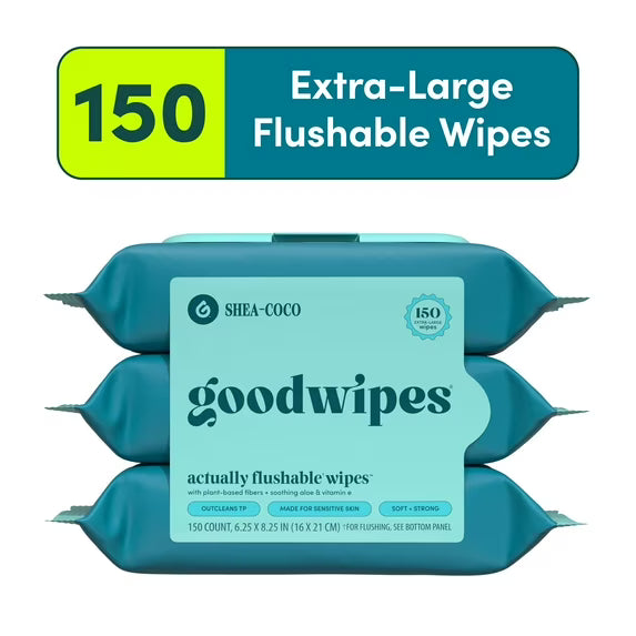 Goodwipes Flushable Butt Wipes