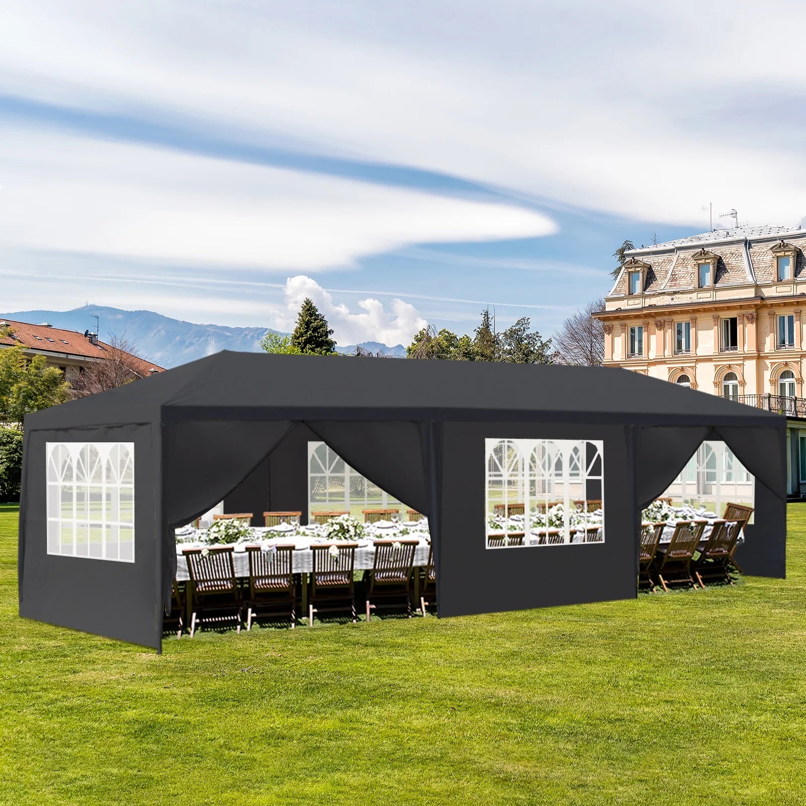 Ktaxon 10'x30' Canopy Wedding Party Tent Outdoor Gazebo White-5