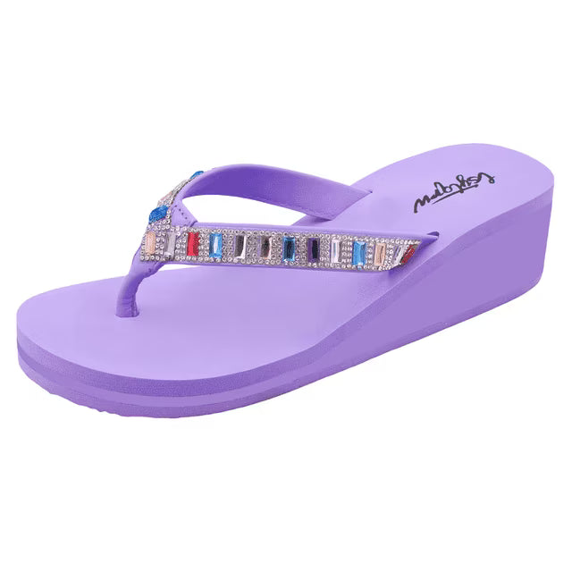 Rhinestones Flip Flops Sandals
