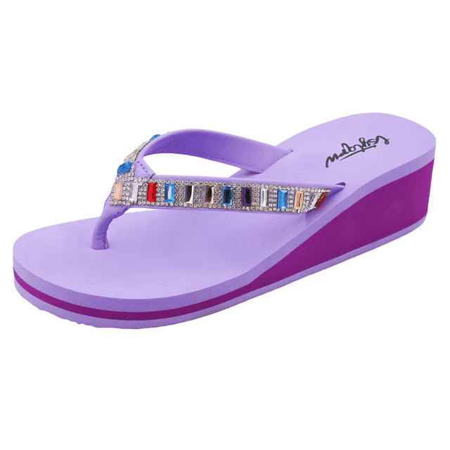 Rhinestones Flip Flops Sandals