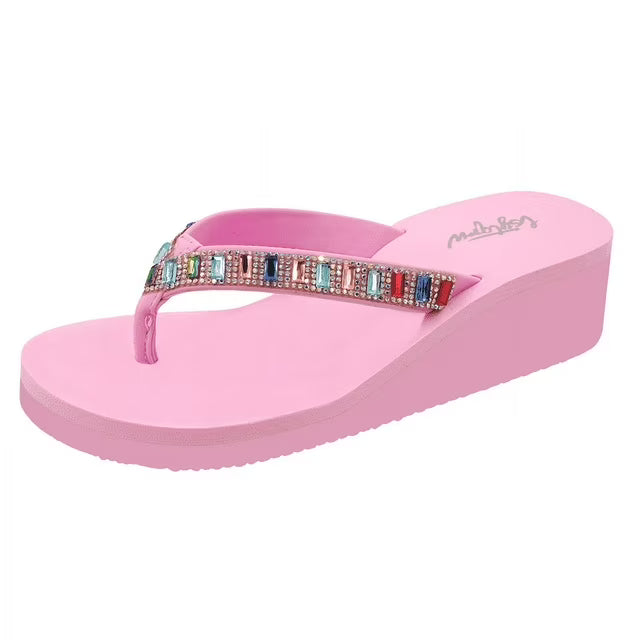 Rhinestones Flip Flops Sandals