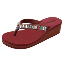 Load image into Gallery viewer, Rhinestones Flip Flops Sandals
