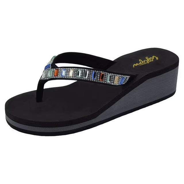 Rhinestones Flip Flops Sandals
