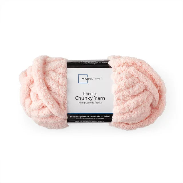 Mainstays 31.7 Yd Ivory Chunky Chenille Yarn