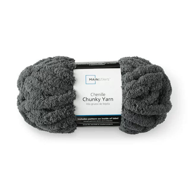Mainstays 31.7 Yd Ivory Chunky Chenille Yarn