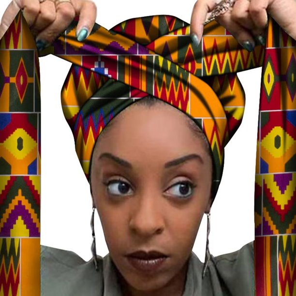 African Print Hair Bonnet