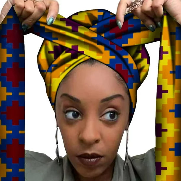 African Print Hair Bonnet