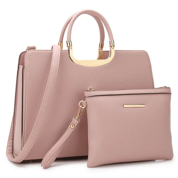 Dasein Tote Satchel Bag With Matching Wallet