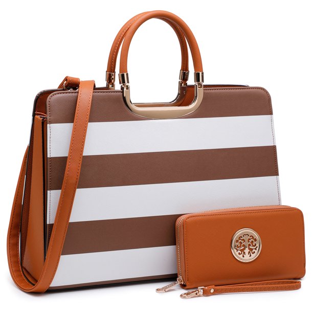 Dasein Tote Satchel Bag With Matching Wallet
