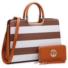 Load image into Gallery viewer, Dasein Tote Satchel Bag With Matching Wallet
