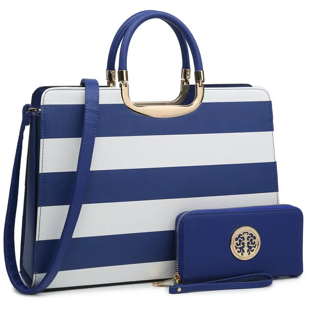 Dasein Tote Satchel Bag With Matching Wallet