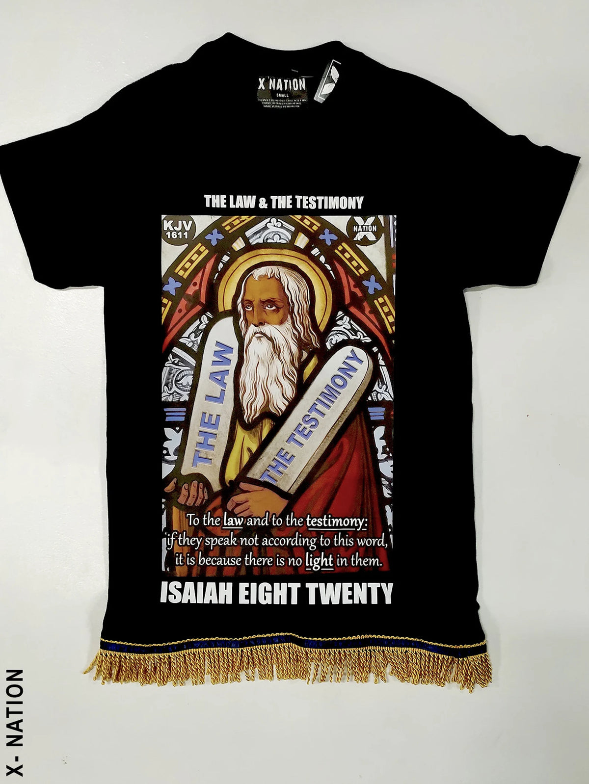 Hebrew Israelite T Shirt with Fringes