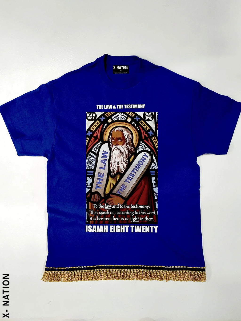 Hebrew Israelite T Shirt with Fringes