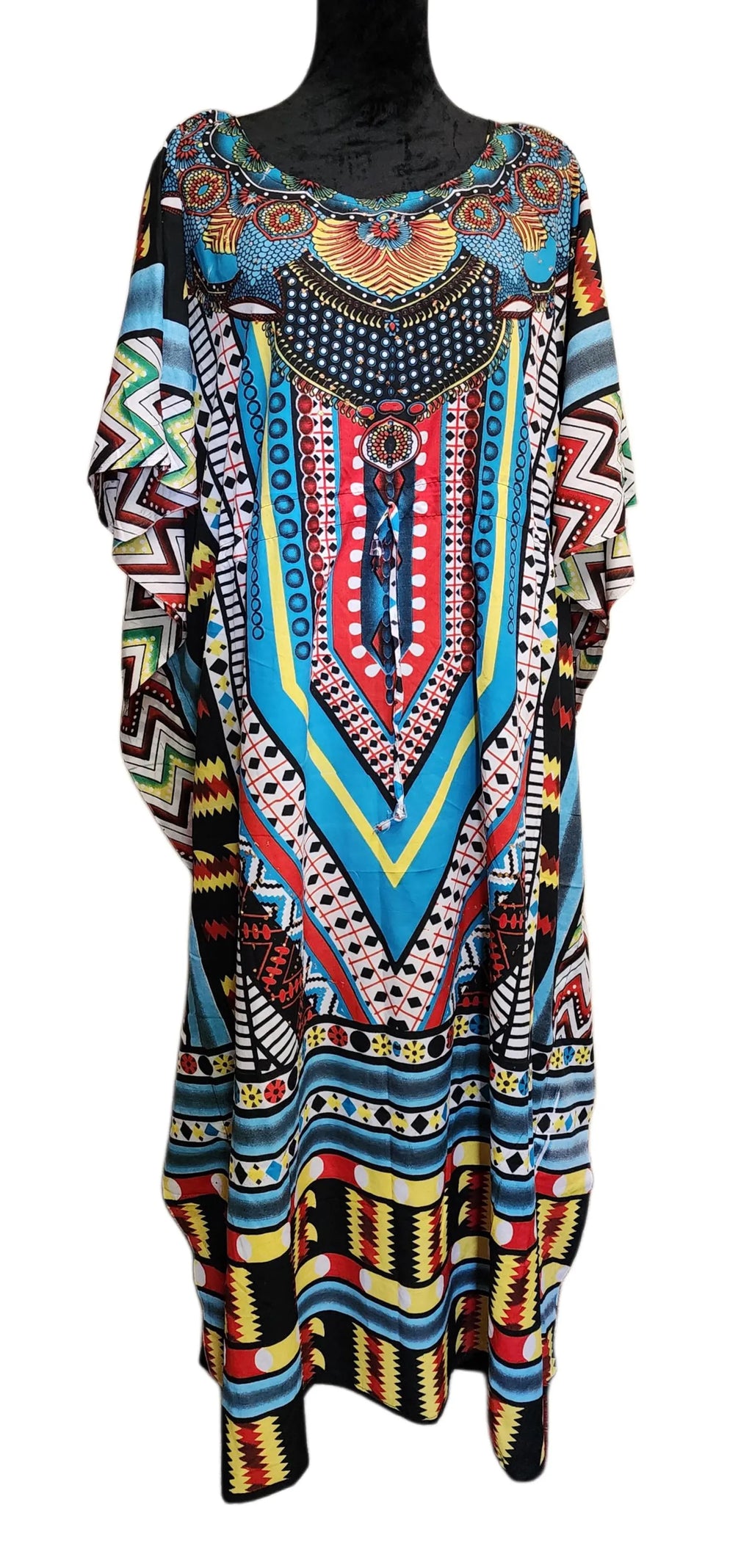 Kaftan Dress With Matching Fringes