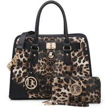 画像をギャラリービューアに読み込む, Dasein Women Handbags Top Handle Satchel Purse 2pcs
