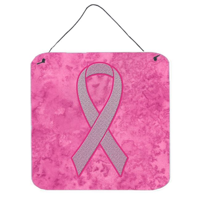 Pink Breast Cancer Awareness Aluminium Metal Wall or Door Hanging