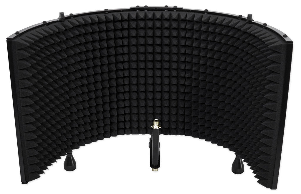 Pro Recording Studio Microphone+Isolation Shield+Mount+Filter+Stand