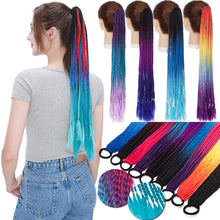 画像をギャラリービューアに読み込む, Benehair 4 Strands Senegalese Twist Braids Ponytail
