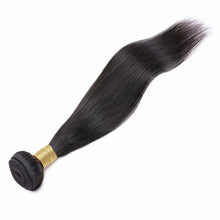 画像をギャラリービューアに読み込む, 100% Malaysian Human Straight Soft Hair Extensions Weave 1/3/4 Bundles 8&quot;-30&quot;Black - slvhasitall
