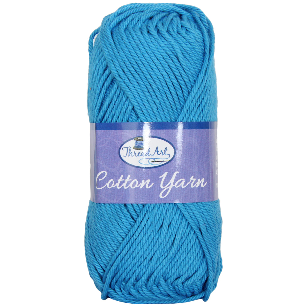 Threadart 100% Pure Cotton Crochet Yarn  Lavender ,30 Colors Available