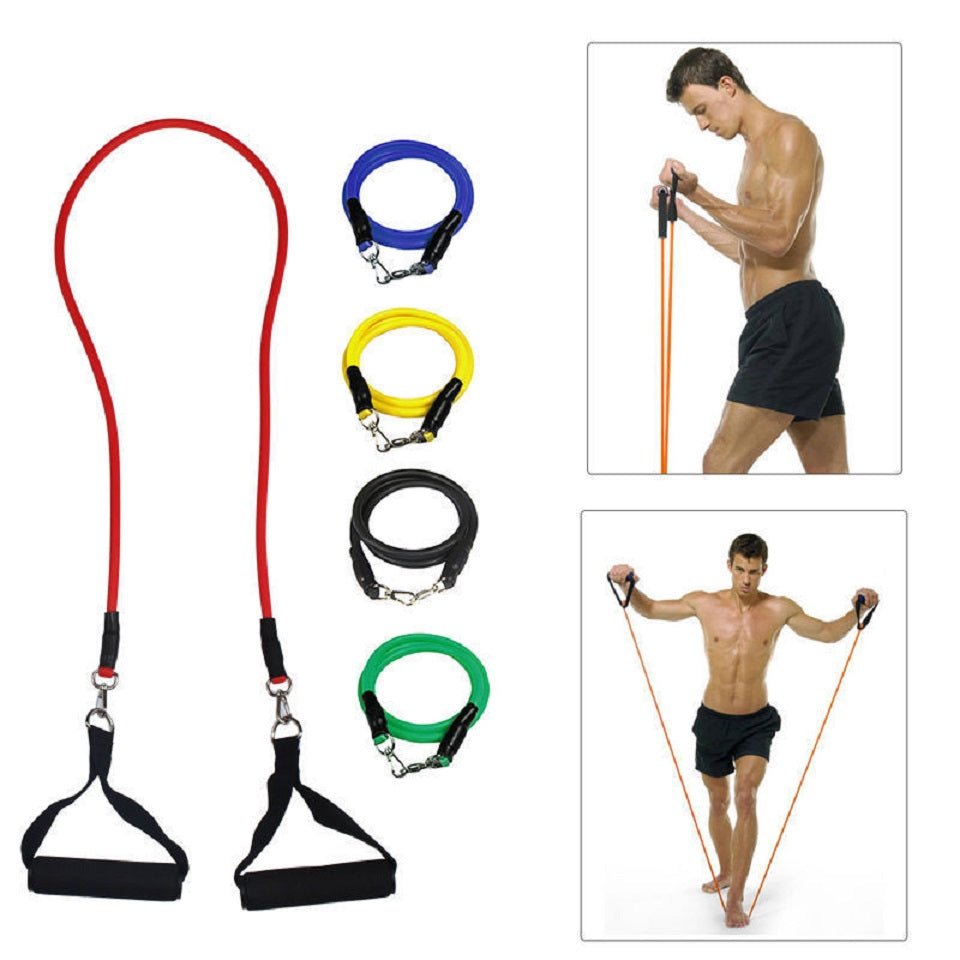 11 Piece Resistance Band Set - slvhasitall